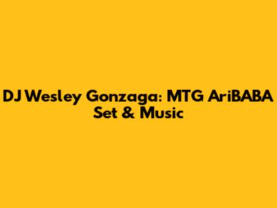 DJ Wesley Gonzaga: MTG AriBABA Set & Music